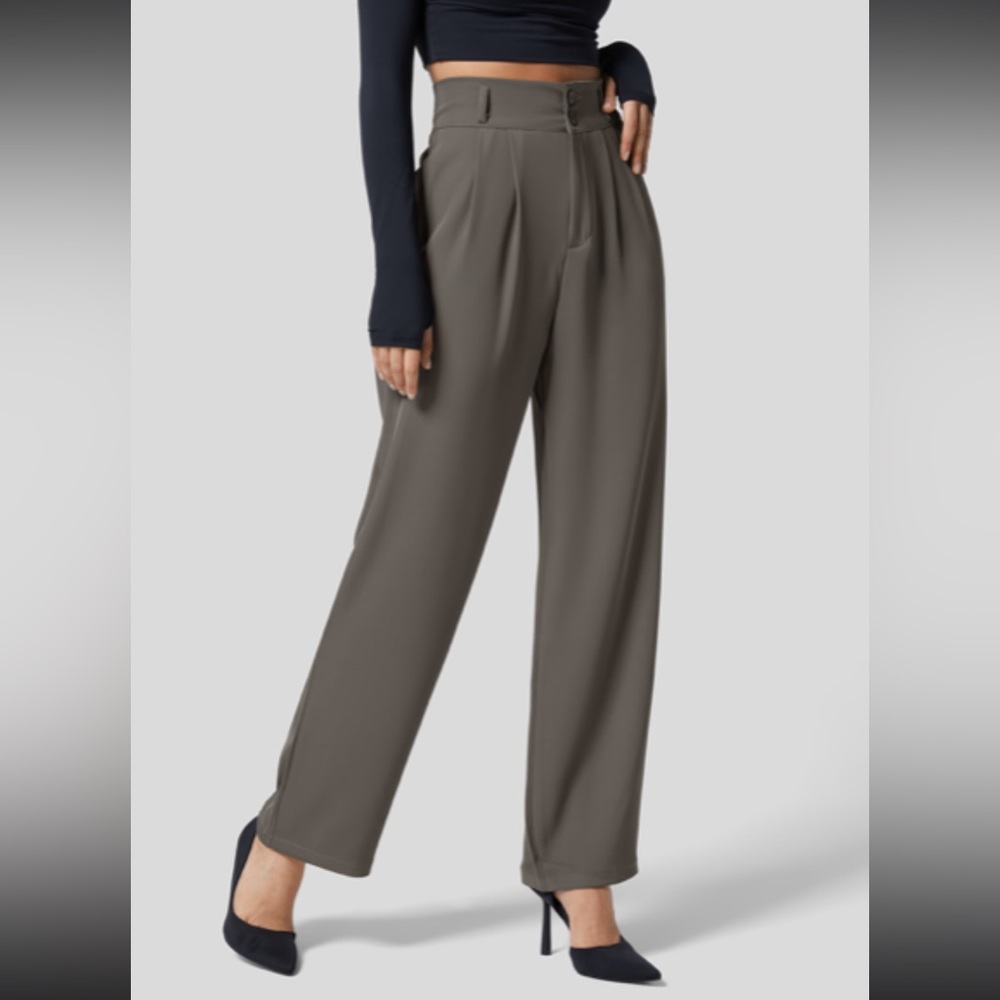 HALARA Women's Wide Leg Pants in Charcoal